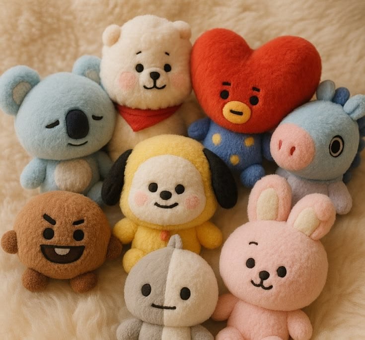 BTS BT21 Inspired Character Plush Soft Toys