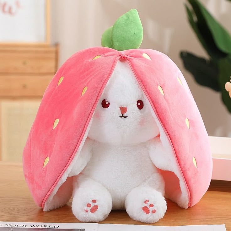 Cute Strawberry Bunny Plush Toy